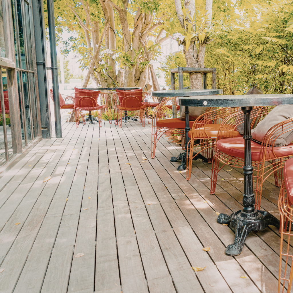 New Decked Patios in Ince