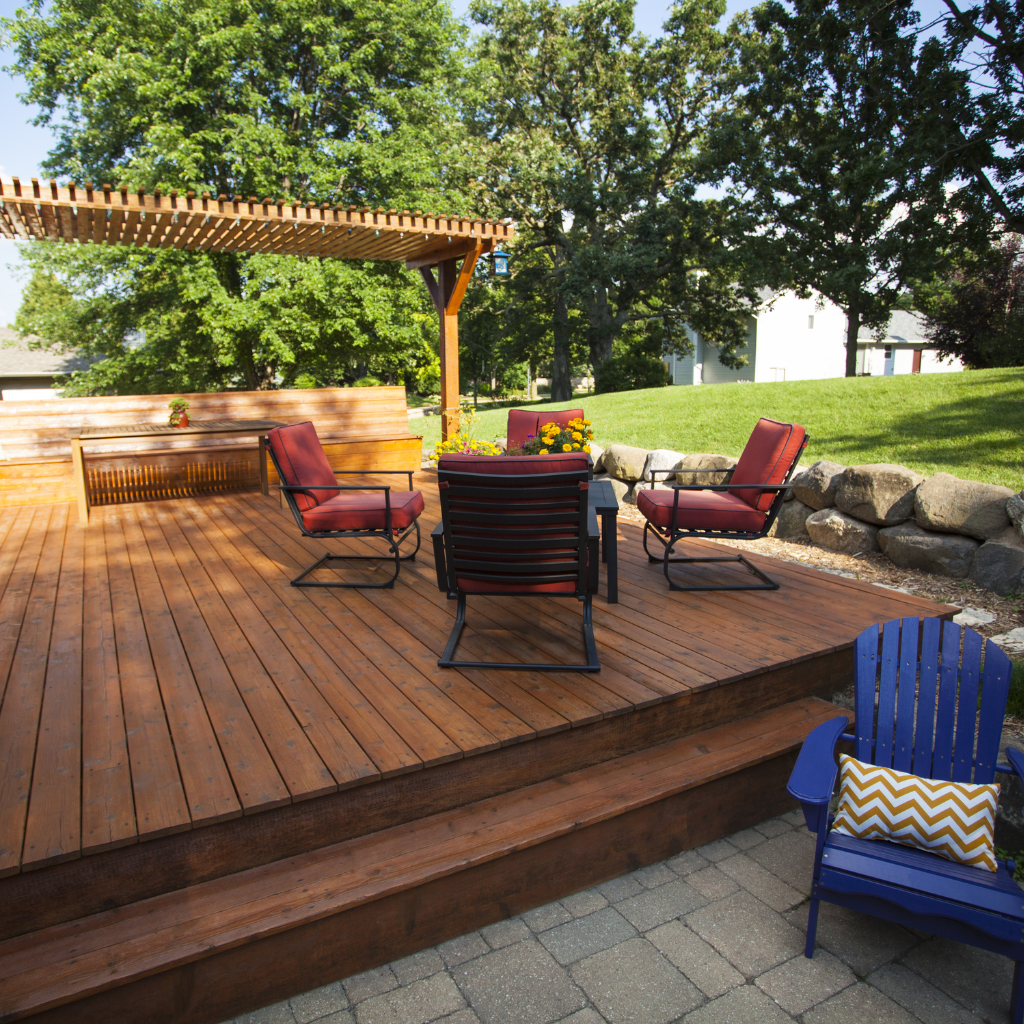 Wooden Patio in Ince